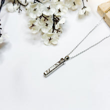 Load image into Gallery viewer, Meteorite (Sweden) Sterling Silver Crystal Pendant with Stainless Steel Chain Necklace
