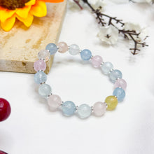 Load image into Gallery viewer, Rainbow Morganite Crystal Bracelet
