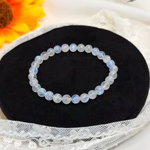 Load image into Gallery viewer, Dainty Rainbow Moonstone Crystal Bracelet
