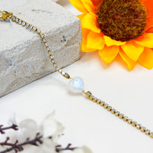Load image into Gallery viewer, Rainbow Moonstone Tennis Chain Crystal Signature Tennis Chain Bracelet
