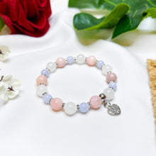 Load image into Gallery viewer, Candy Floss (Blue Lace Agate, Pink Opal, White Jade) Crystal Bracelet
