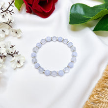 Load image into Gallery viewer, Baby Blue (Blue Chalcedony, Blue Lace Agate) Crystal Bracelet
