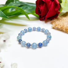 Load image into Gallery viewer, Mystic Blue (Blue Calcite, Blue Aventurine) Crystal Bracelet
