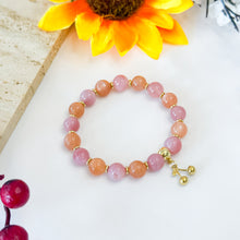 Load image into Gallery viewer, Ember (Orange Moonstone, Yan Yuan Agate) Crystal Bracelet
