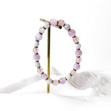 Load image into Gallery viewer, Mini Fairy (Rose Quartz, Kunzite, Green Jade) Crystal Bracelet
