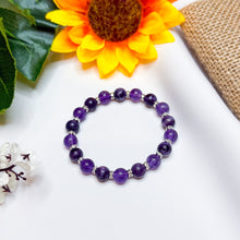 Load image into Gallery viewer, Purple Aurora (RARE Tiffany Stone, Lavender Quartz) Crystal Bracelet

