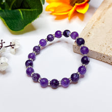 Load image into Gallery viewer, Purple Aurora (RARE Tiffany Stone, Lavender Quartz) Crystal Bracelet
