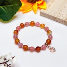 Load image into Gallery viewer, Scarlet Red (Carnelian, Yan Yuan Agate) Crystal Bracelet
