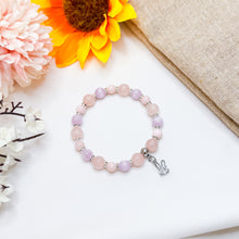 Load image into Gallery viewer, Baby Doll (Kunzite, Rose Quartz, Mexico Grade 3A Pink Opal) Crystal Bracelet
