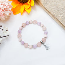Load image into Gallery viewer, Baby Doll (Kunzite, Rose Quartz, Mexico Grade 3A Pink Opal) Crystal Bracelet
