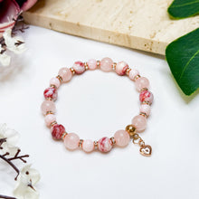 Load image into Gallery viewer, Pink Sorbet Crystal Bracelet (RARE Cinnabrite, Rose Quartz, Mexico Grade 3A Pink Opal)
