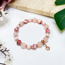 Load image into Gallery viewer, Pink Sorbet Crystal Bracelet (RARE Cinnabrite, Rose Quartz, Mexico Grade 3A Pink Opal)
