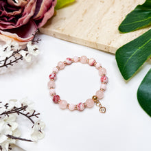 Load image into Gallery viewer, Pink Sorbet Crystal Bracelet (RARE Cinnabrite, Rose Quartz, Mexico Grade 3A Pink Opal)
