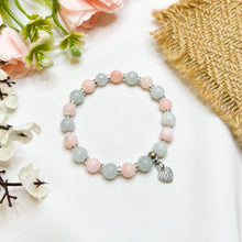 Load image into Gallery viewer, Princess Tiana (Pink Opal, Green Jade) Crystal Bracelet
