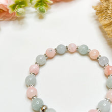 Load image into Gallery viewer, Princess Tiana (Pink Opal, Green Jade) Crystal Bracelet
