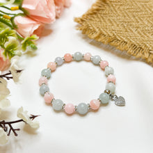 Load image into Gallery viewer, Princess Tiana (Pink Opal, Green Jade) Crystal Bracelet
