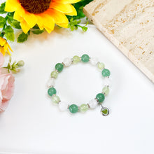 Load image into Gallery viewer, Guava (Prehnite, Green Aventurine) Crystal Bracelet
