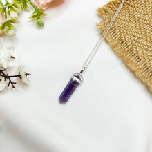 Load image into Gallery viewer, Amethyst S925 Pendulum Necklace
