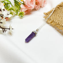 Load image into Gallery viewer, Amethyst S925 Pendulum Necklace
