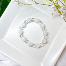 Load image into Gallery viewer, Clear Quartz x Frosted Quartz Crystal Bracelet
