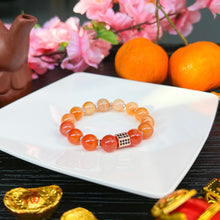 Load image into Gallery viewer, Carnelian Crystal Bracelet (Rose Gold Edition)
