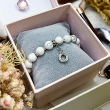 Load image into Gallery viewer, Howlite (S925 Circle) Crystal Bracelet
