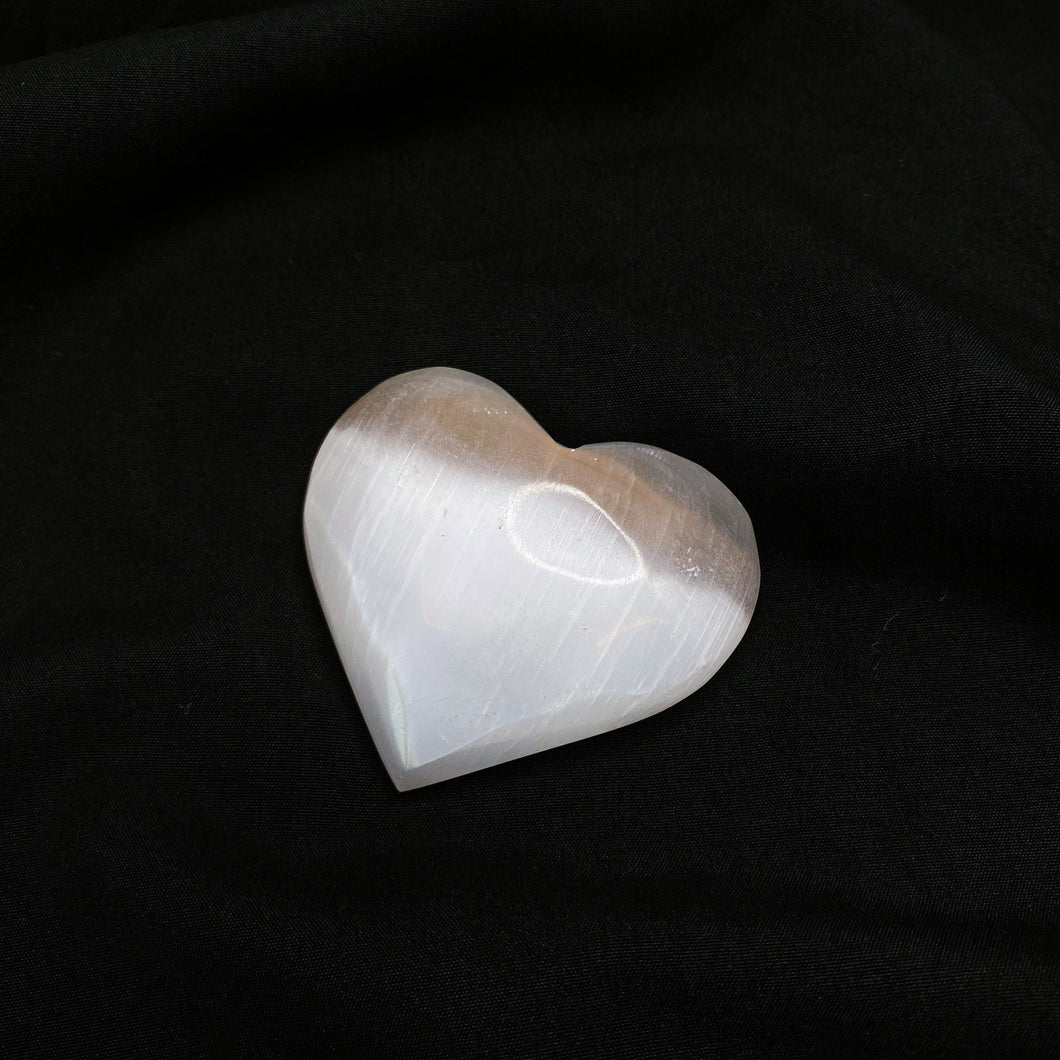 Selenite Heart Stone