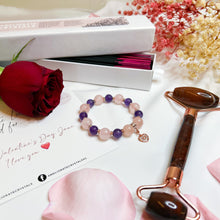 Load image into Gallery viewer, Self Love Giftset (Amethyst x Rose Quartz)
