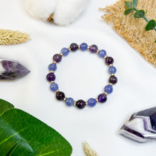 Load image into Gallery viewer, Amethyst x Tanzanite Crystal Bracelet
