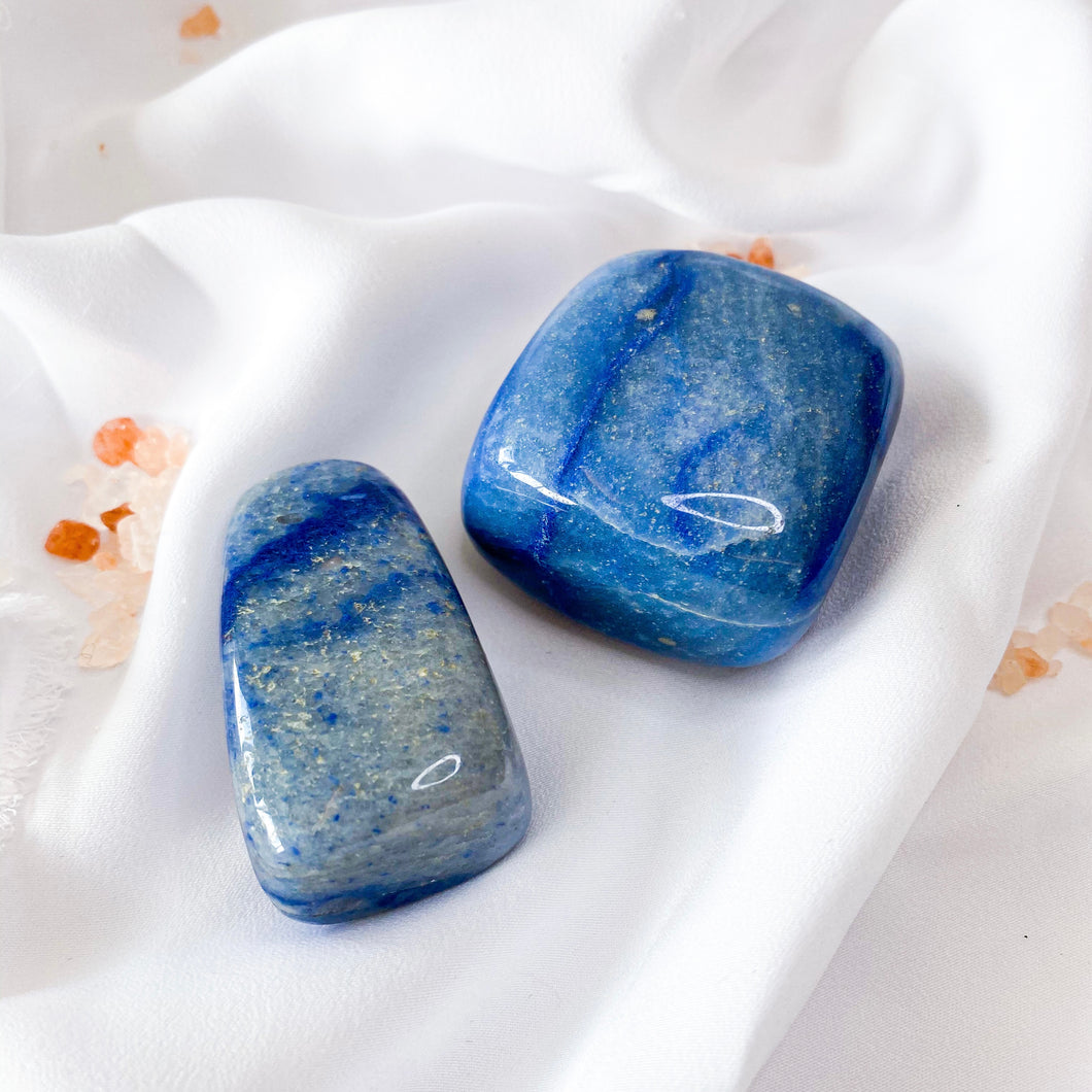 Tumbled Blue Aventurine Stones