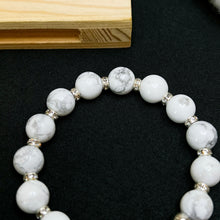 Load image into Gallery viewer, Howlite (S925 Circle) Crystal Bracelet
